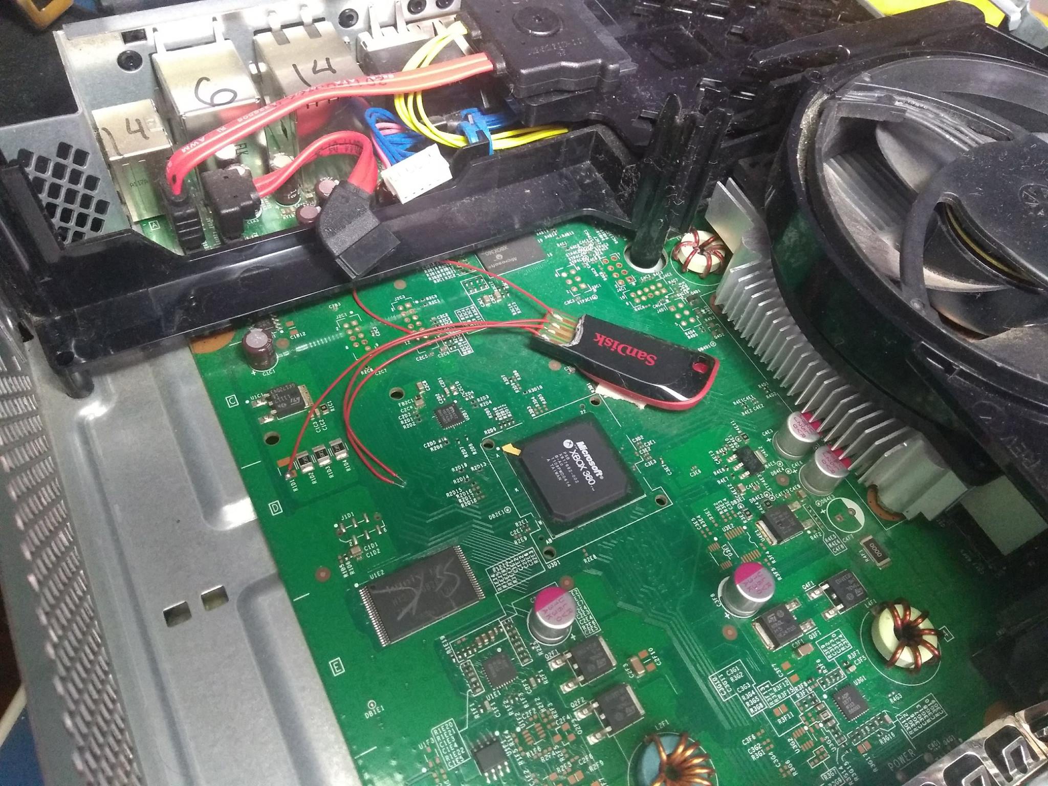 imagem hack - forum xbox scene slim pen drive t3ch warrior memória interna